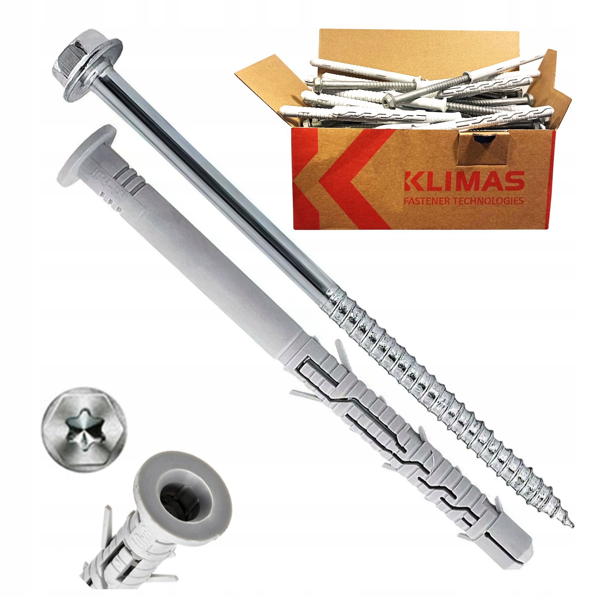 

Kołki Rozporowe Ramowe Kps-fast 8x100 Kołek 50szt