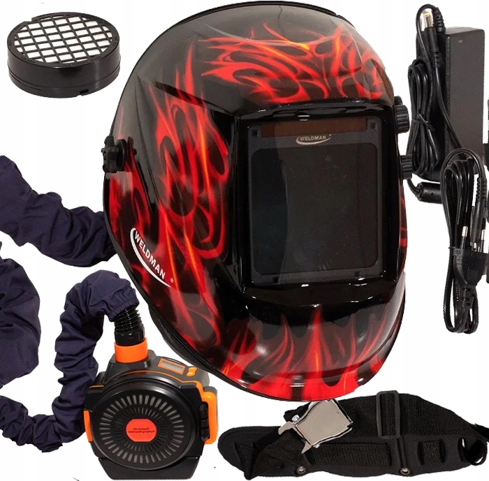 Weldman True Color Papr Svařovací přilba s ochranou dýchacího systému