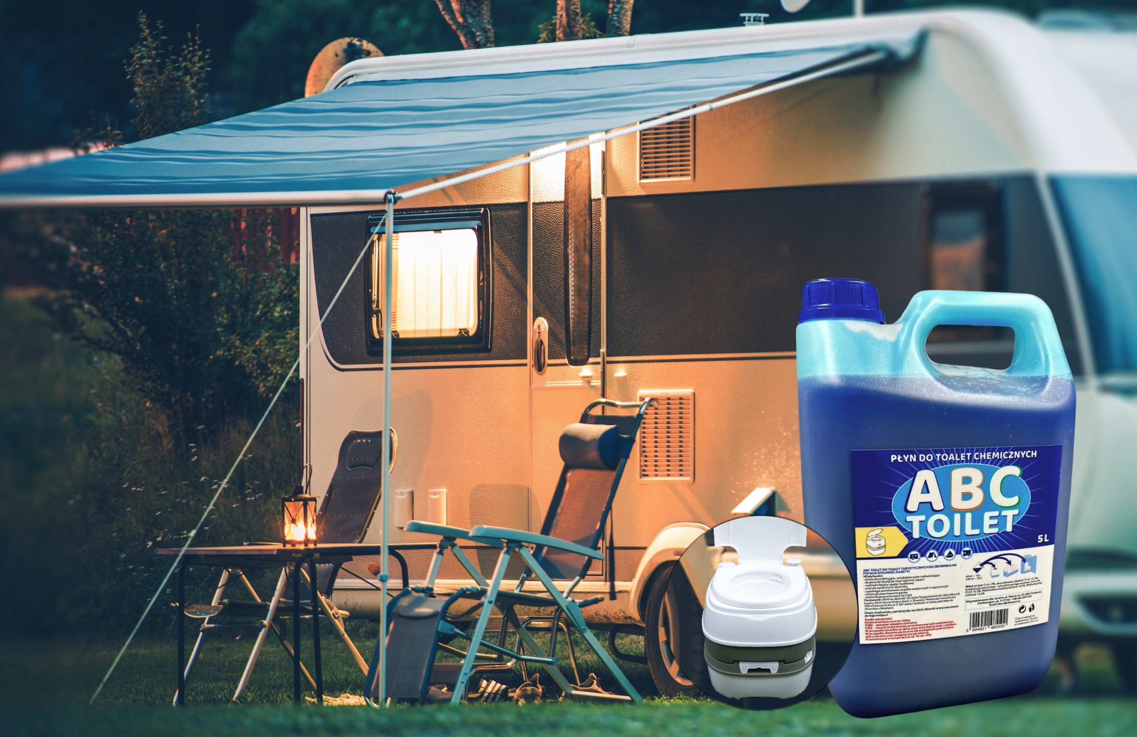 Płyn do toalet turystycznych ABC TOILET 5L NOWOŚĆ! Marka Active Toilet