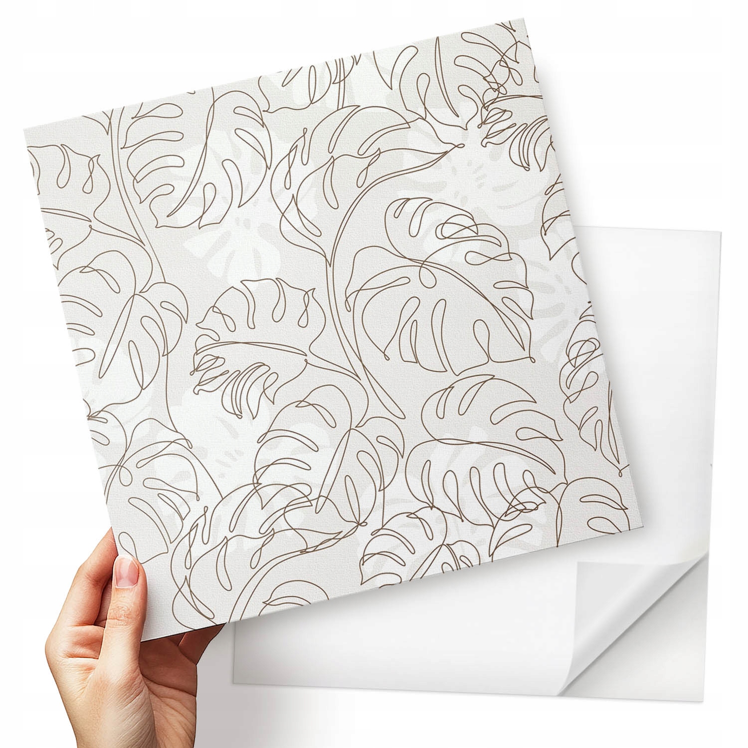 Sada Pvc dlaždic Geometrie listů v minimalistickém stylu 9x30x30 cm