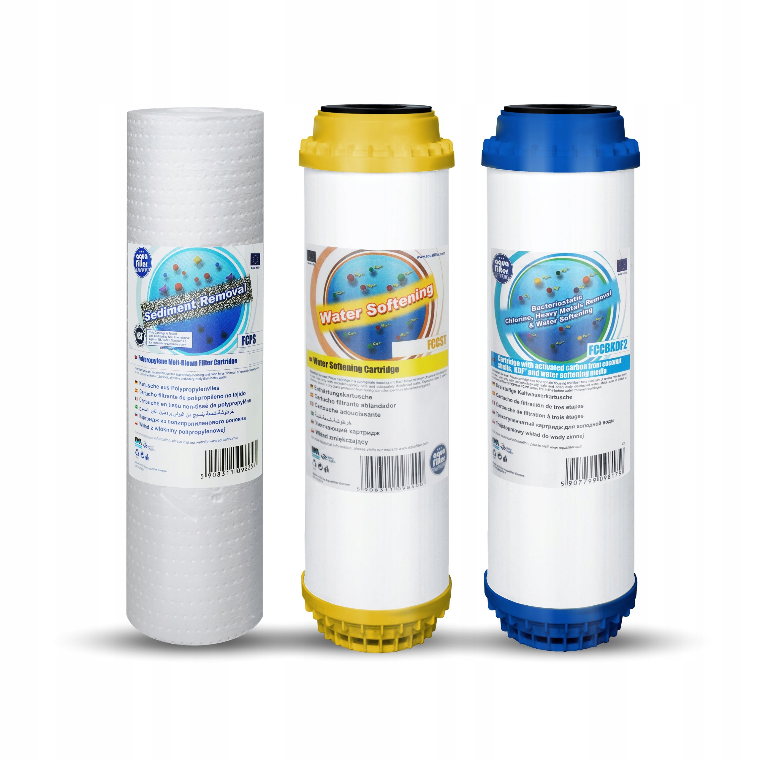 

Komplet wkładów FCPS20 Fccst FCCBKDF2 Aquafilter