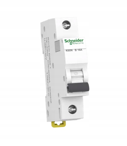 

Schneider K60N Wyłącznik Nadprądowy 1P B16A 6kA Ac