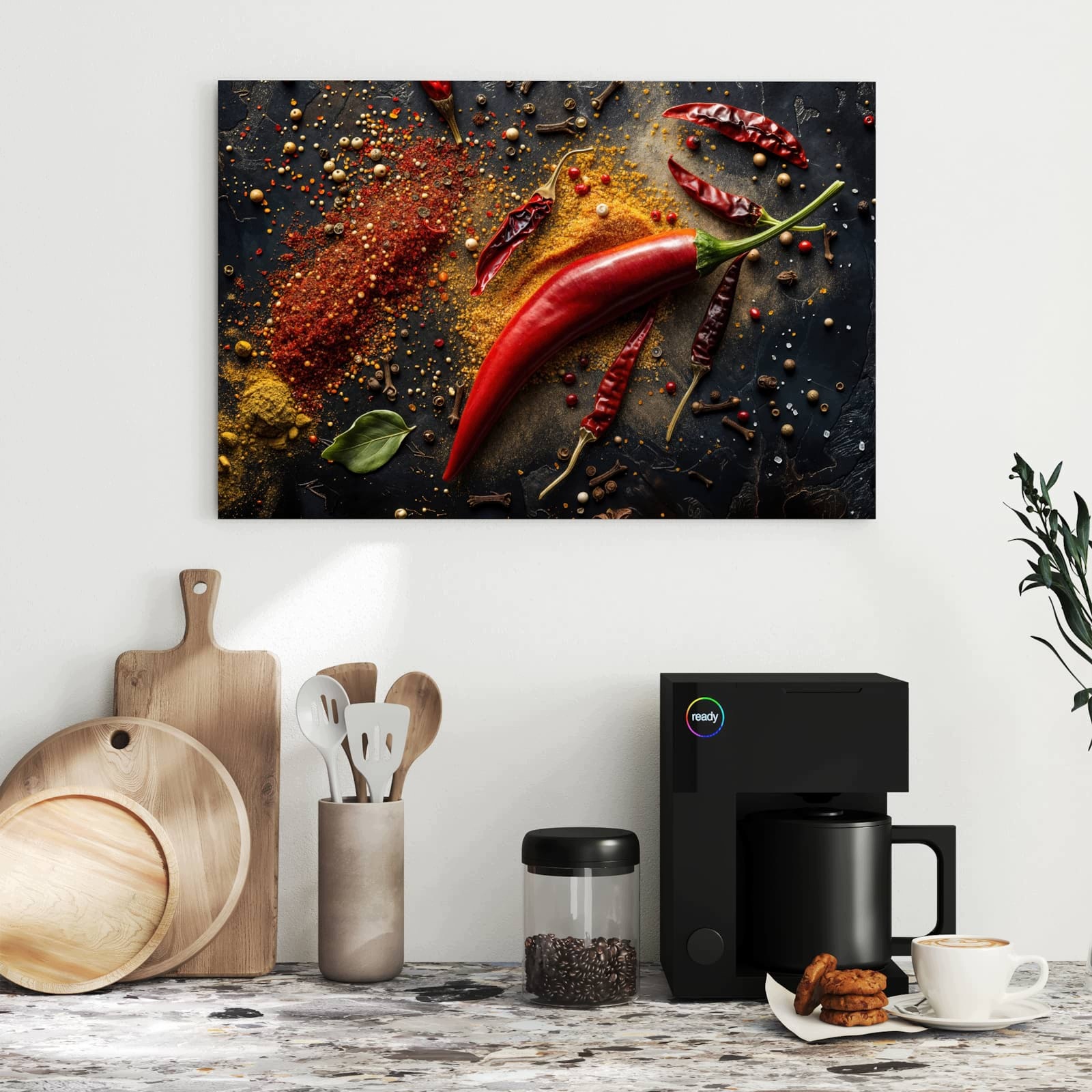 Magnetická tabule Směs koření Výhled 60 × 40 cm