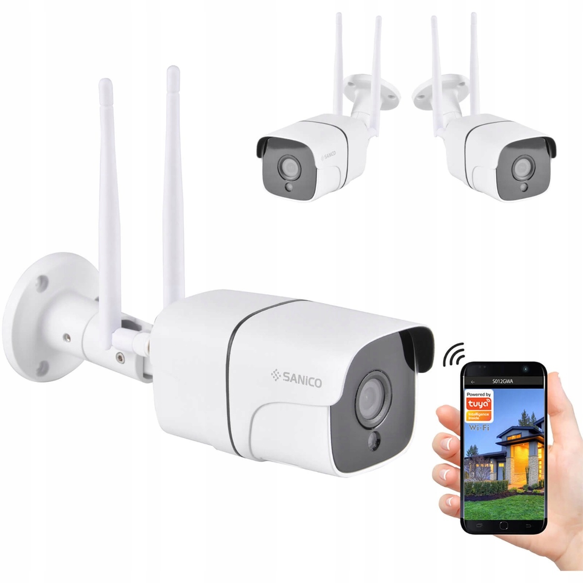 Kamera Zewnętrzna IP65 Pir Tuya Smart Life Wifi