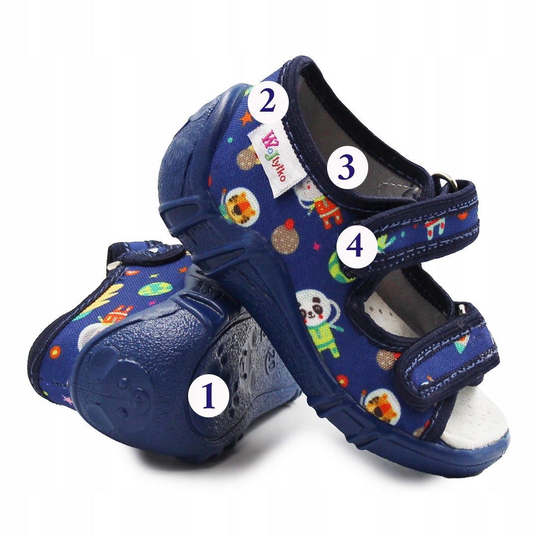 Kapcie chłopięce niebieskie Wojtyłko Dawid roz. 21 Płeć chłopcy dziewczynki