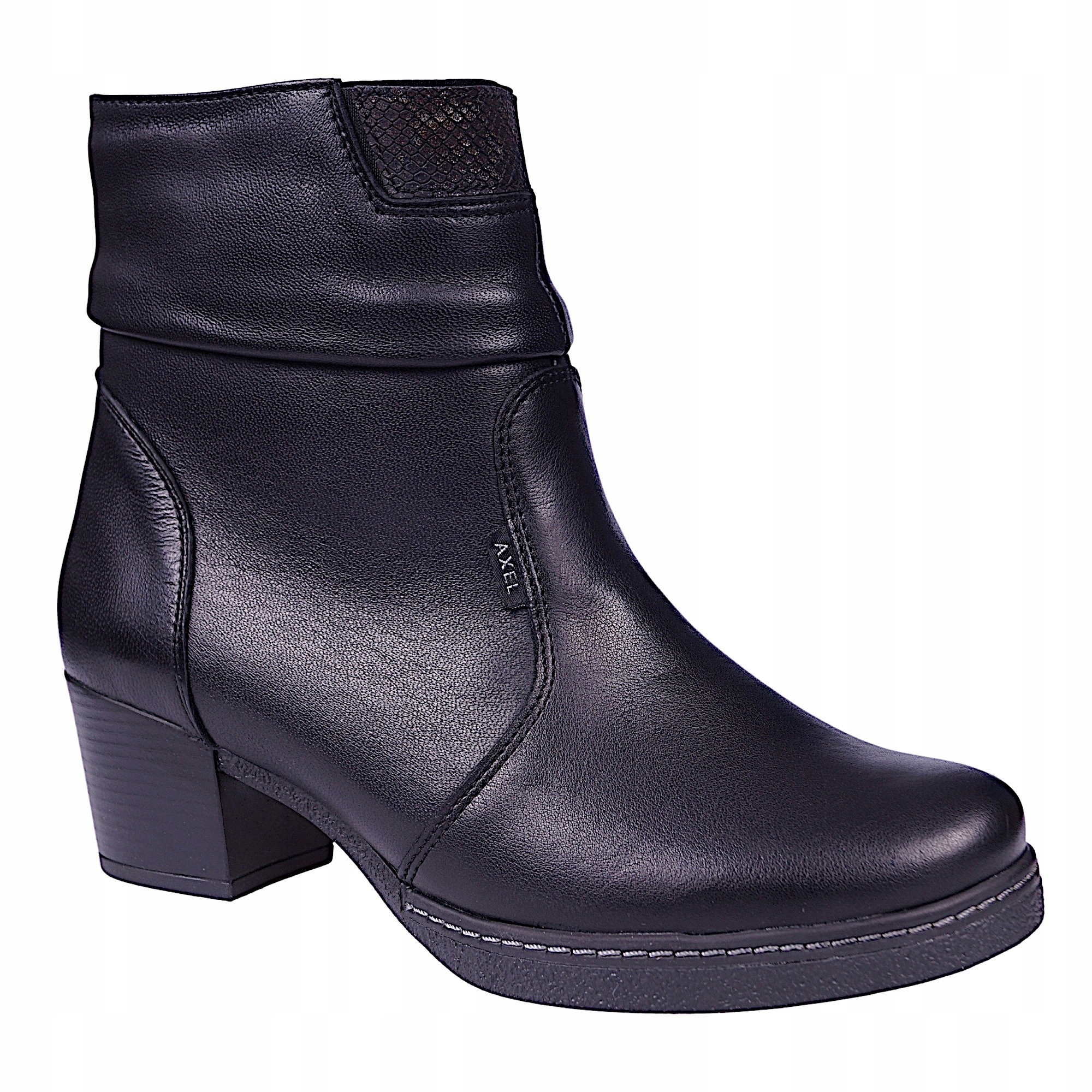 

Botki damskie skórzane Axel comfort 4471 czarne 40