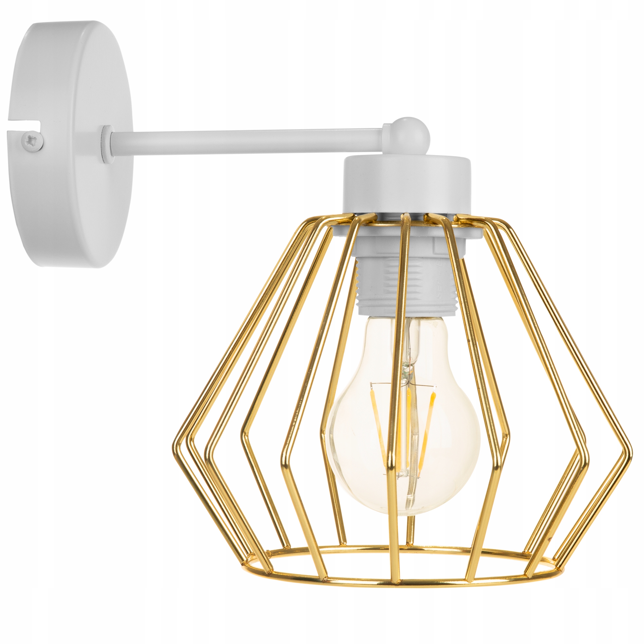 LAMPA ŚCIENNA KINKIET ZŁOTA PLAFON LED Z DRUTU Marka Light Home