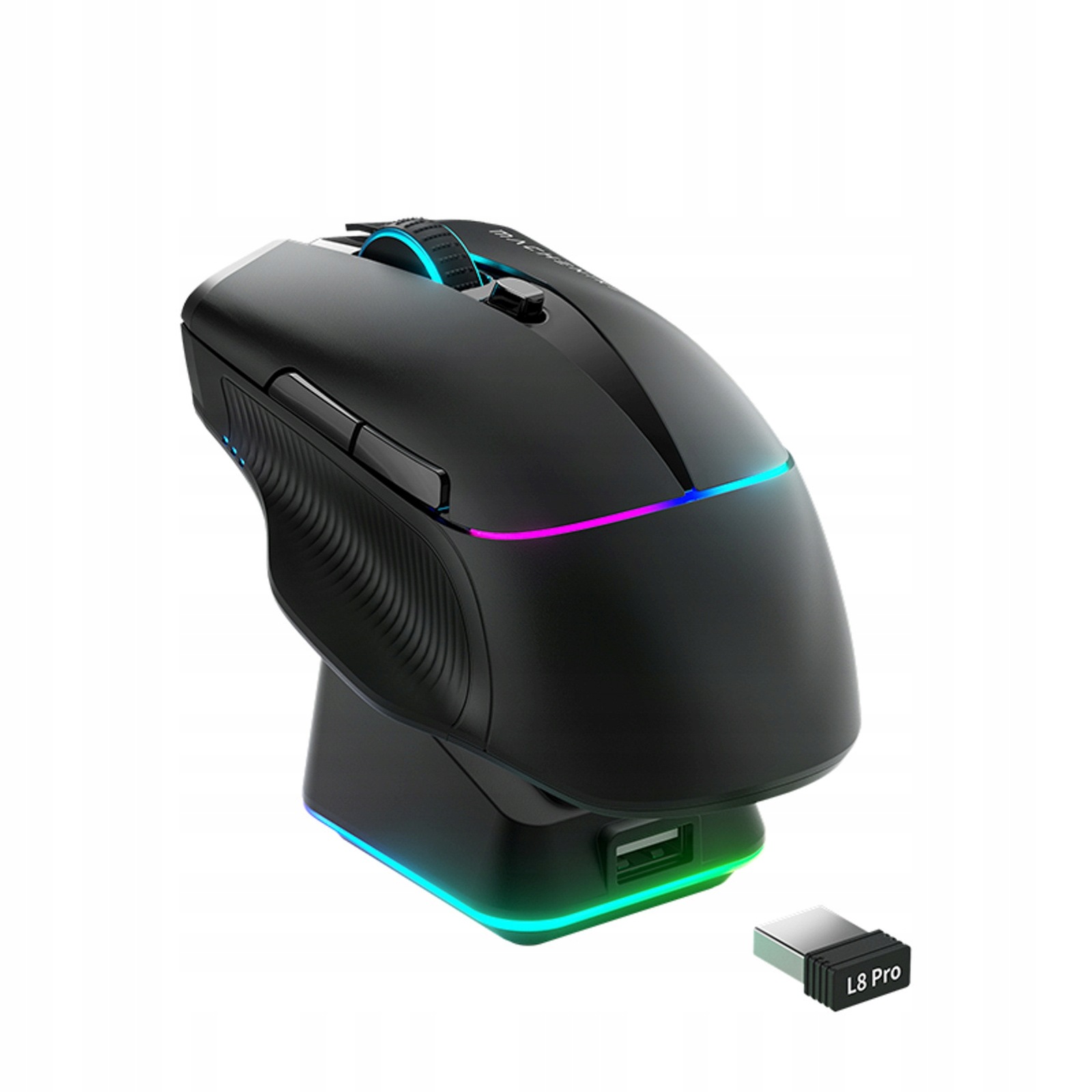 Bezdrôtová Herná Myš Mache Nike L8 Pro Nabíjacia Stanica Rgb 26000 Dpi