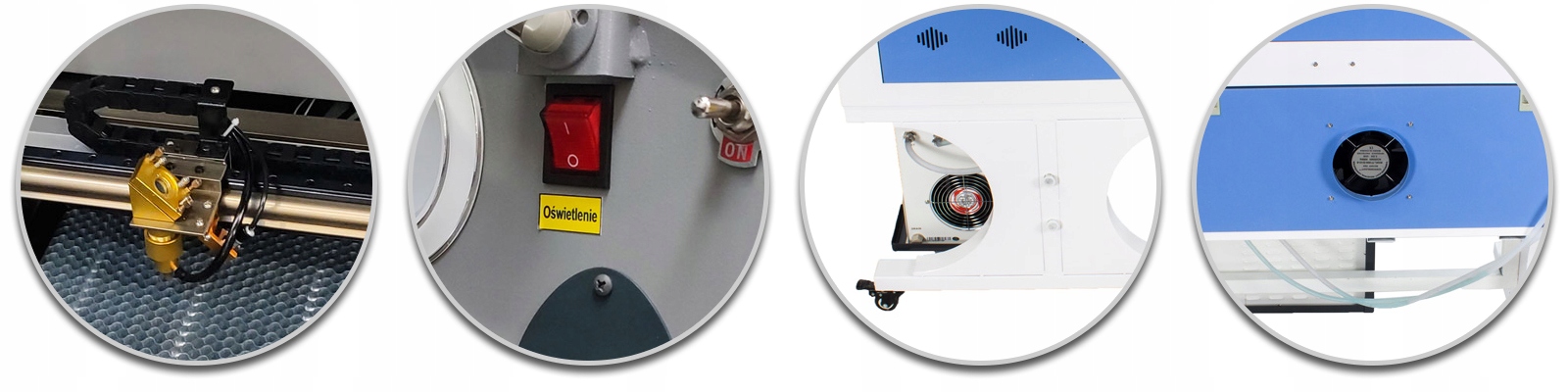 PLOTER LASEROWY CO2 GRAWERKA CO2 4060 60W RDWorks RUIDA PL LASER SOKÓŁ Waga produktu z opakowaniem jednostkowym 120 kg