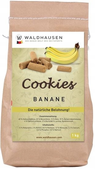 

Przysmak dla koni Waldhausen Cookies banane 1kg