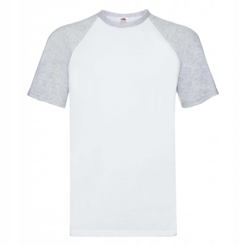 

Koszulka męska Baseball FruitLoom Biały/Grey XL