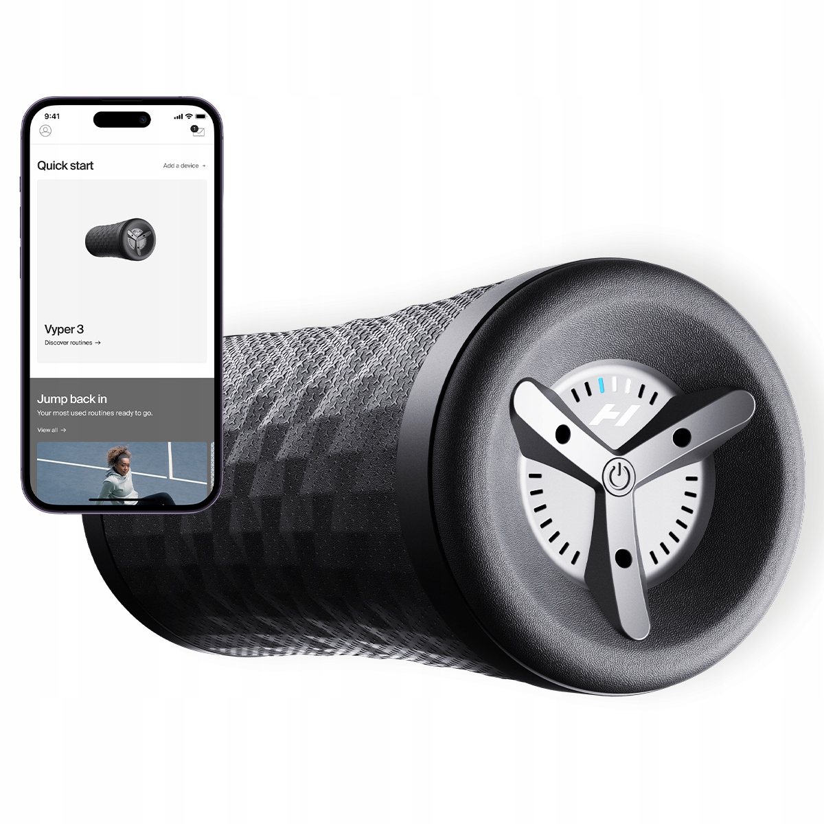 Masażer do Ciała Vyper 3 Roller Wibracyjny Do Masażu Czarny