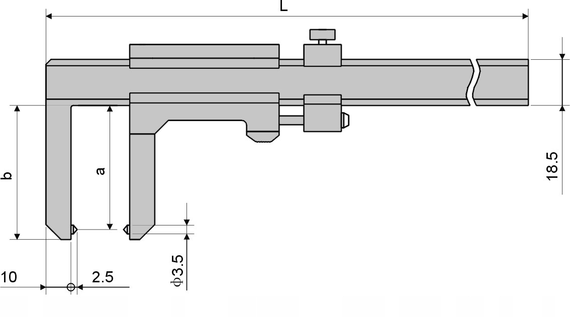 SUWMIARKA ANALOGOWA MONOBLOK DO TARCZ HAMULCOWYCH 0-50 x 50 / 0.1 mm Rodzaj analogowa