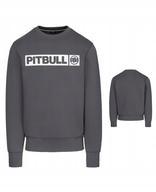 Pitbull West Coast Pánská Mikina Crewneck Charger Grafitová XXL