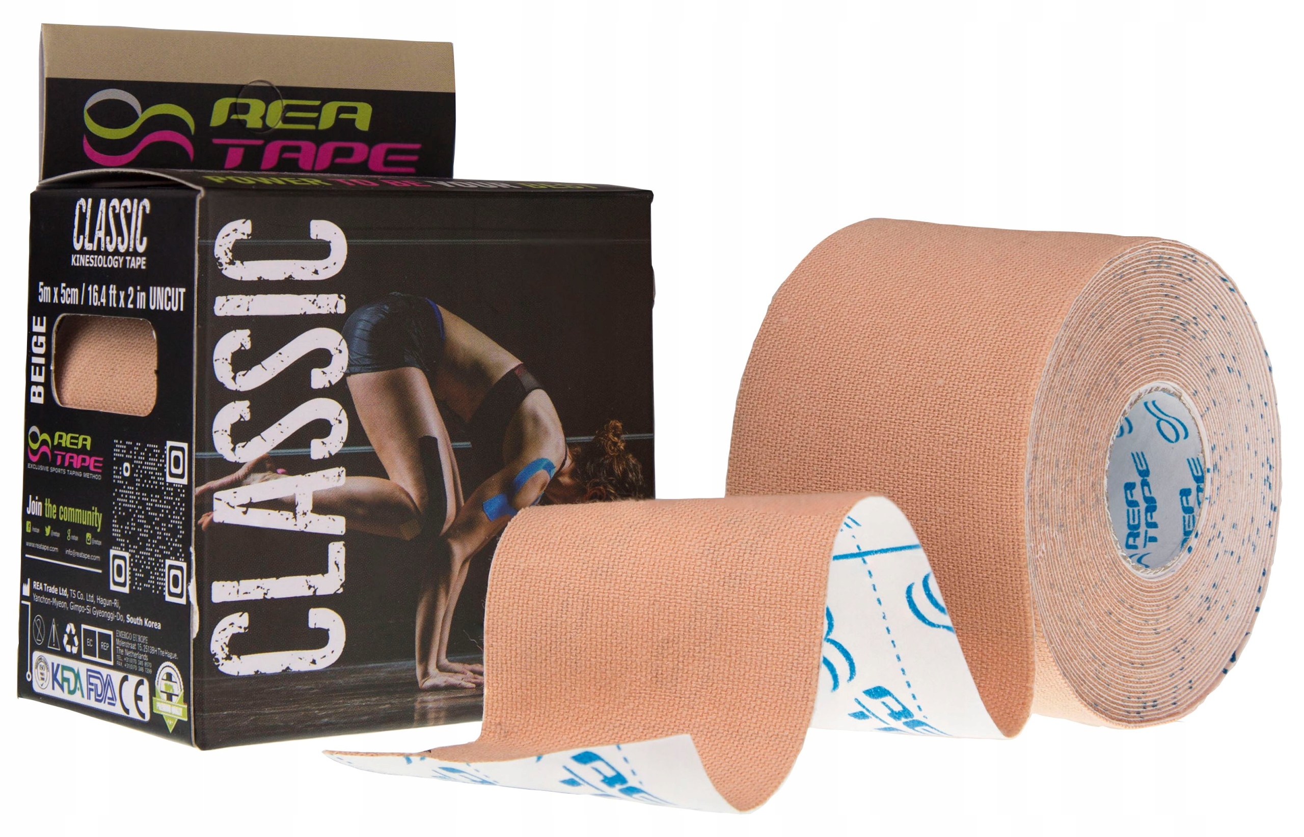 

Rea Tape kinesiology Plastry Tejpy Taśma sport