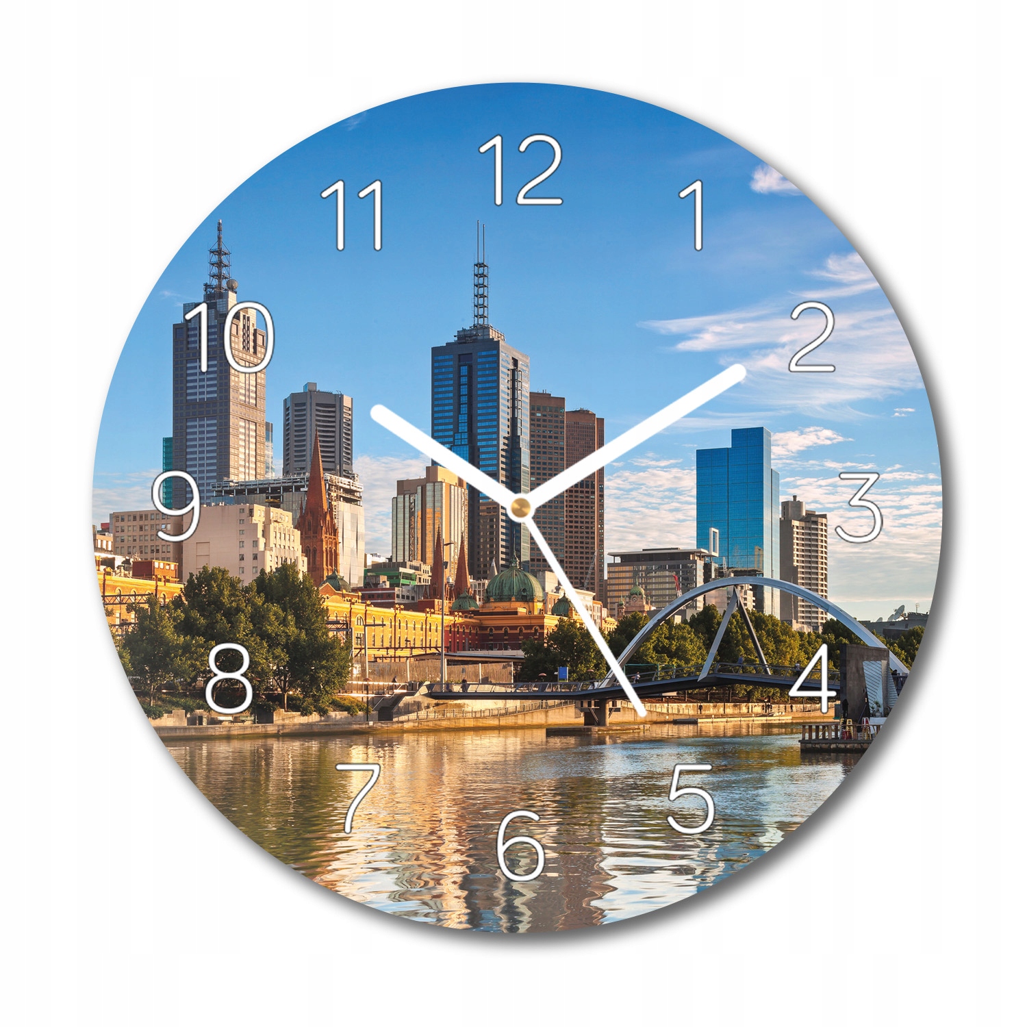 Mrakodrapy Melbourne s fotografií foto-hodiny fi 30