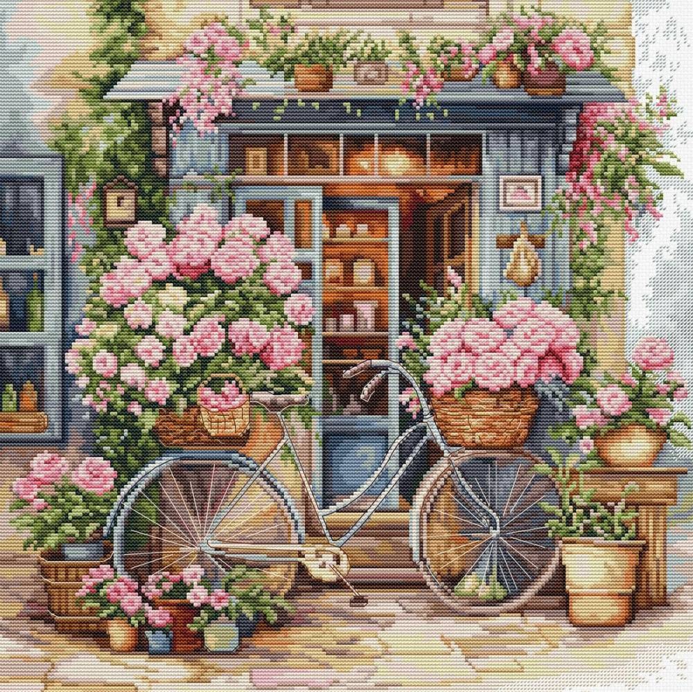 Sada pro křížkové vyšívání Luca-S BU5044 Obchod 32x32 cm
