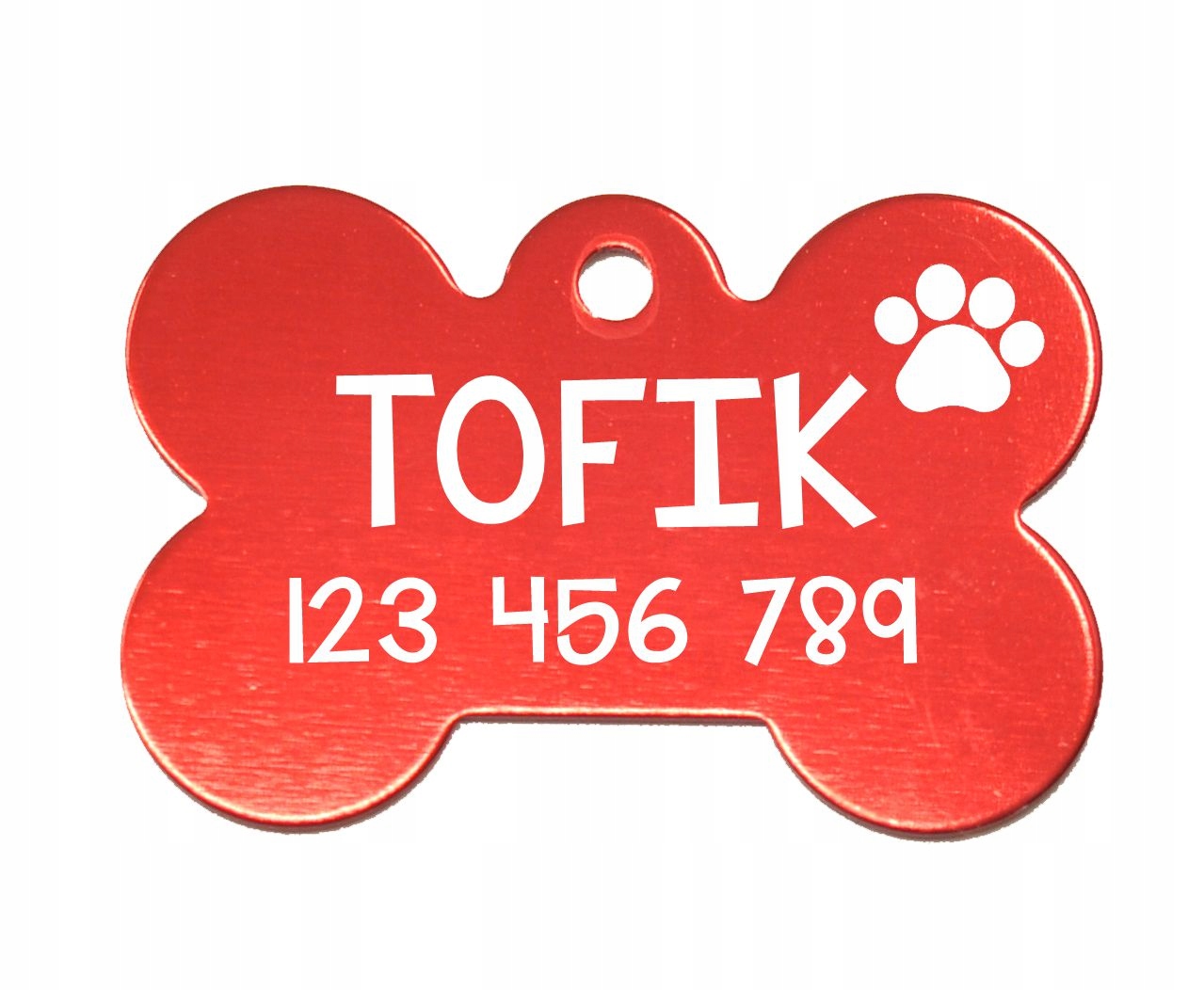 

Identyfikator Adresówka Kość dla Psa Kolor Grawer