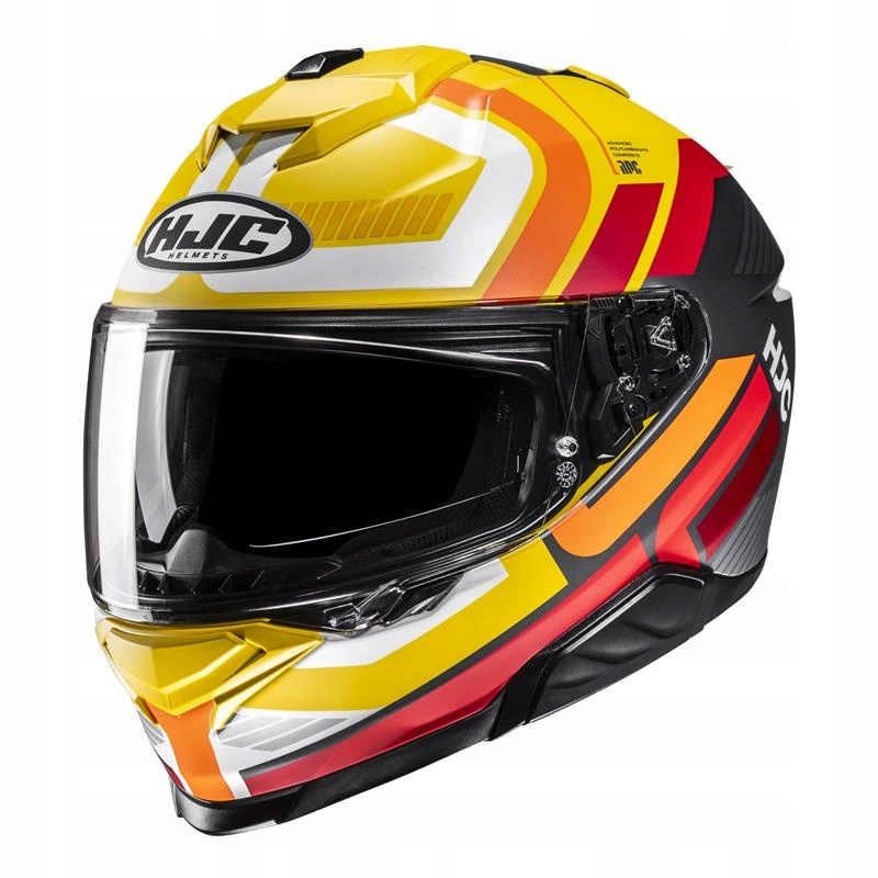 Motocyklová prilba Hjc I71 Viz Yellow/red žltá červená pinlock Darčeky