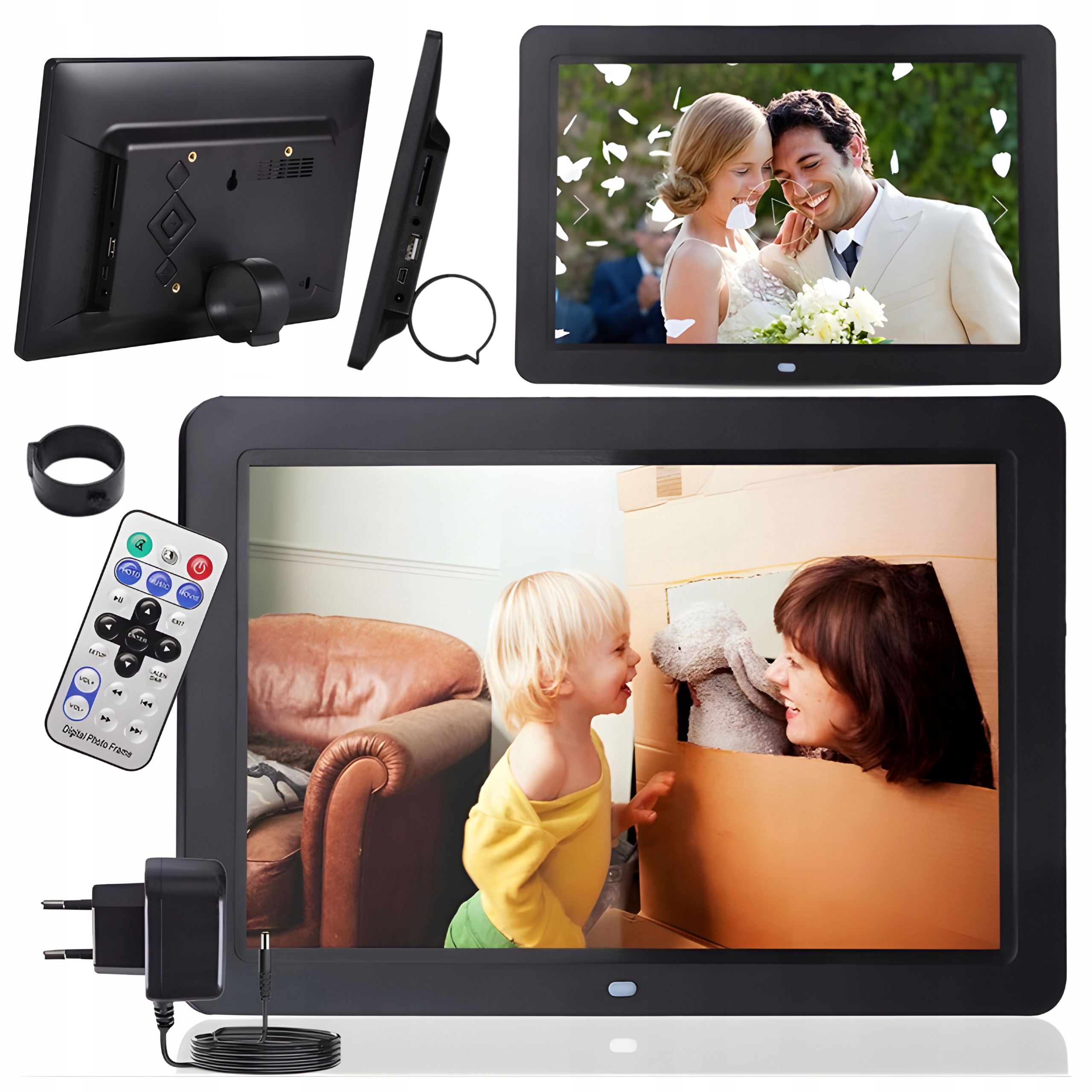 Rámeček Na Fotografie Frameo 10,1" Fotorámeček Vysoká Kvalita Hd Fotografické Videa