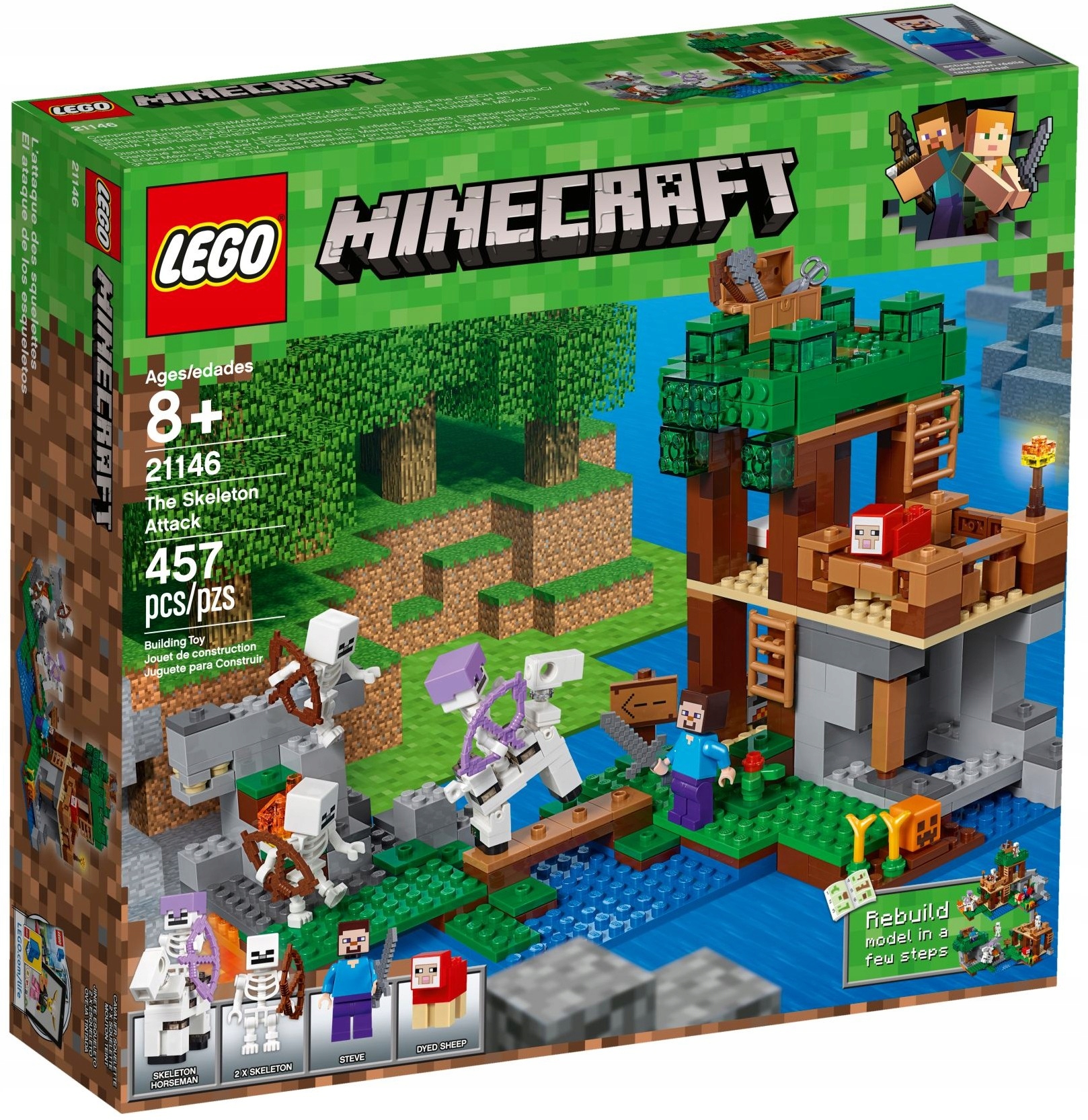 Lego Minecraft 21146 Atak Szkieletów