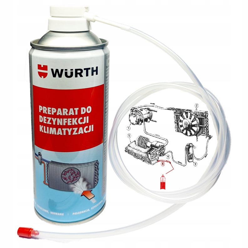 Wurth Serwisowy Odgrzybiacz Do Klimatyzacji Klimy