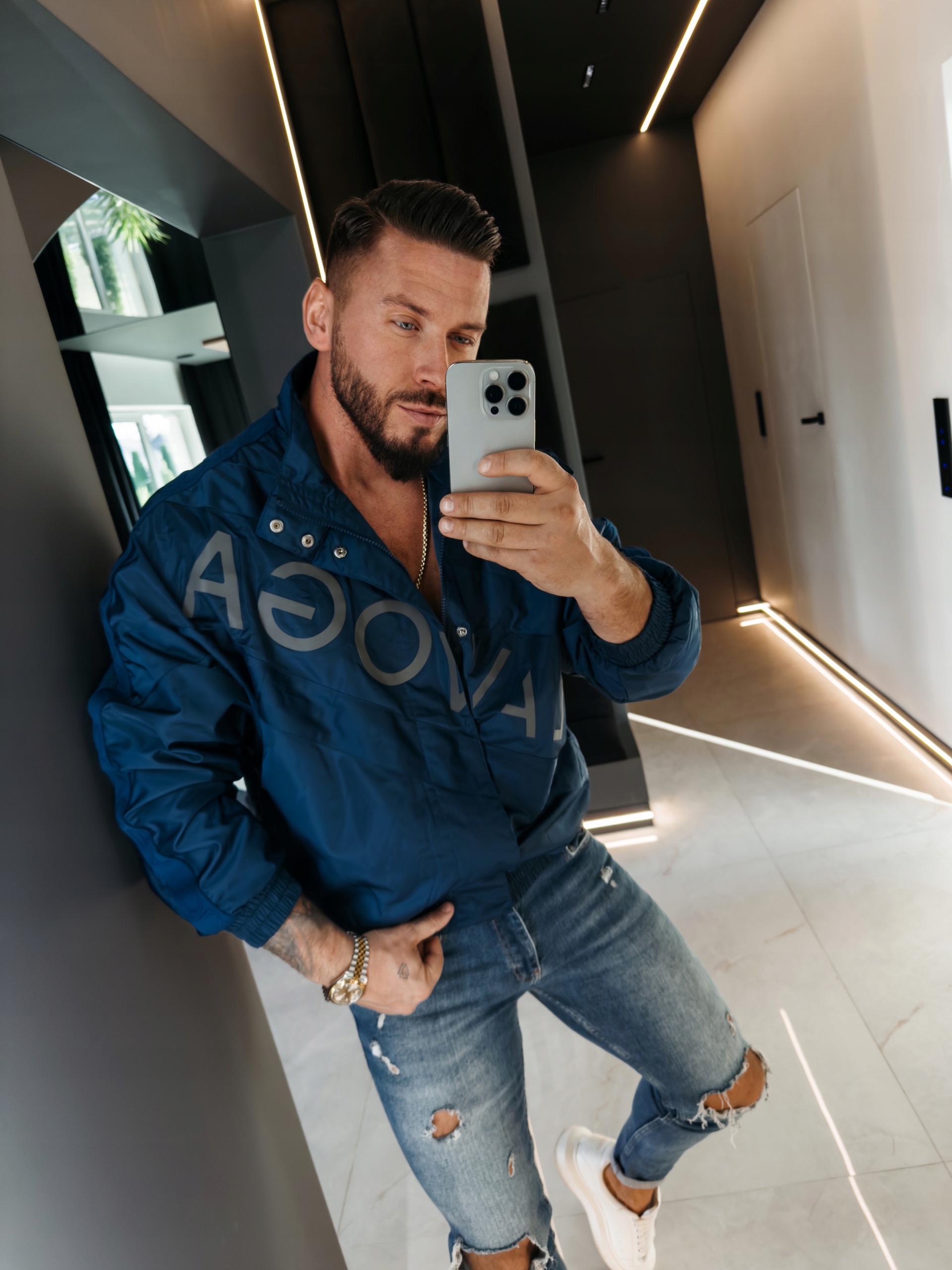 Pánská Veage Bunda Olavoga Tmavě Modrá