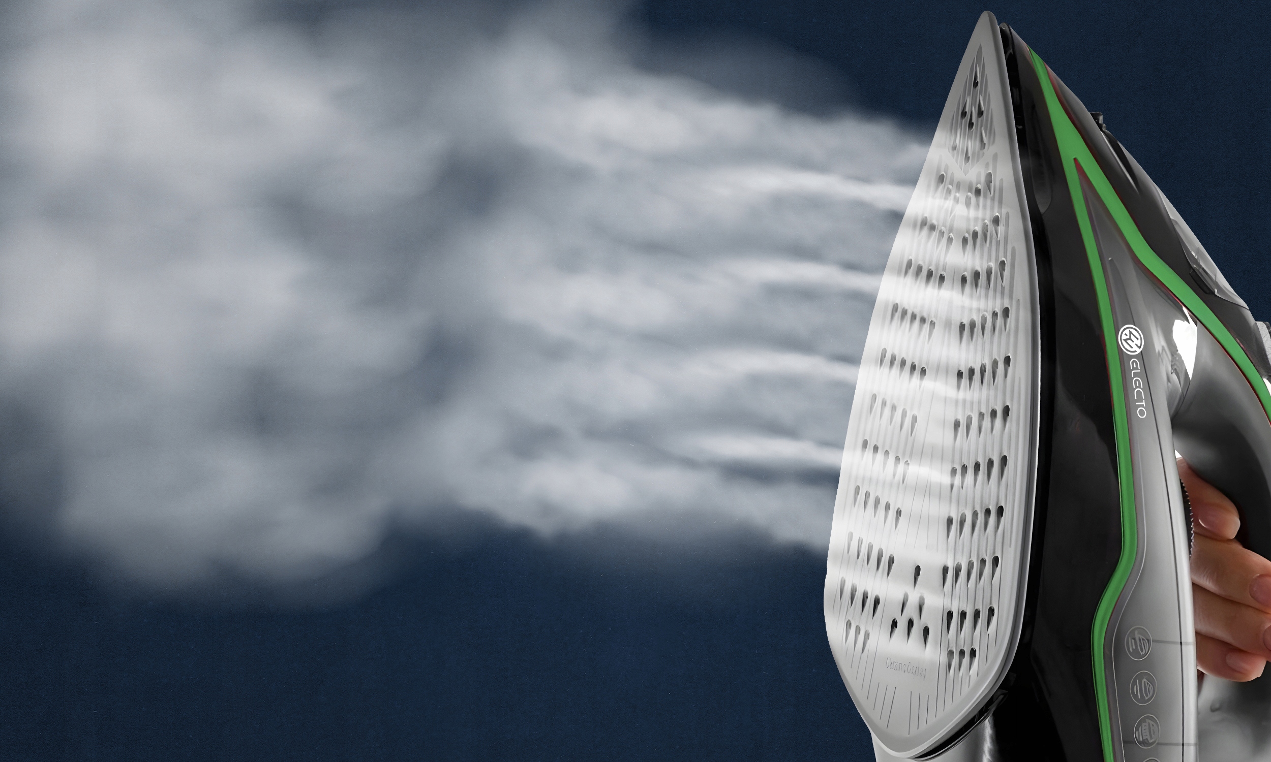 MOCNE ŻELAZKO PAROWE CERAMICZNE STRAŻAK 3000W 10w1 INNOWACJA ANTI-DRIP Kolor dominujący czarny