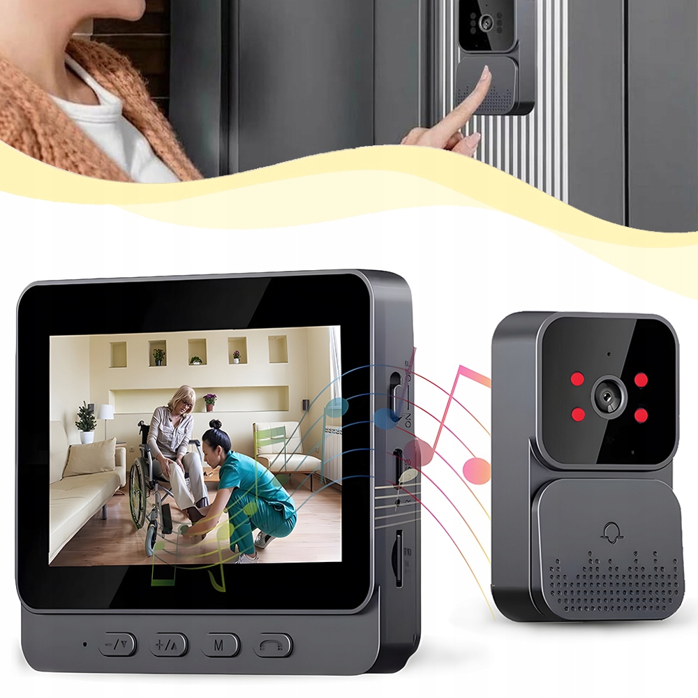 Videotelefonní Systém, Sada Bezdrátového Zvonku, Úhel Záběru 120°