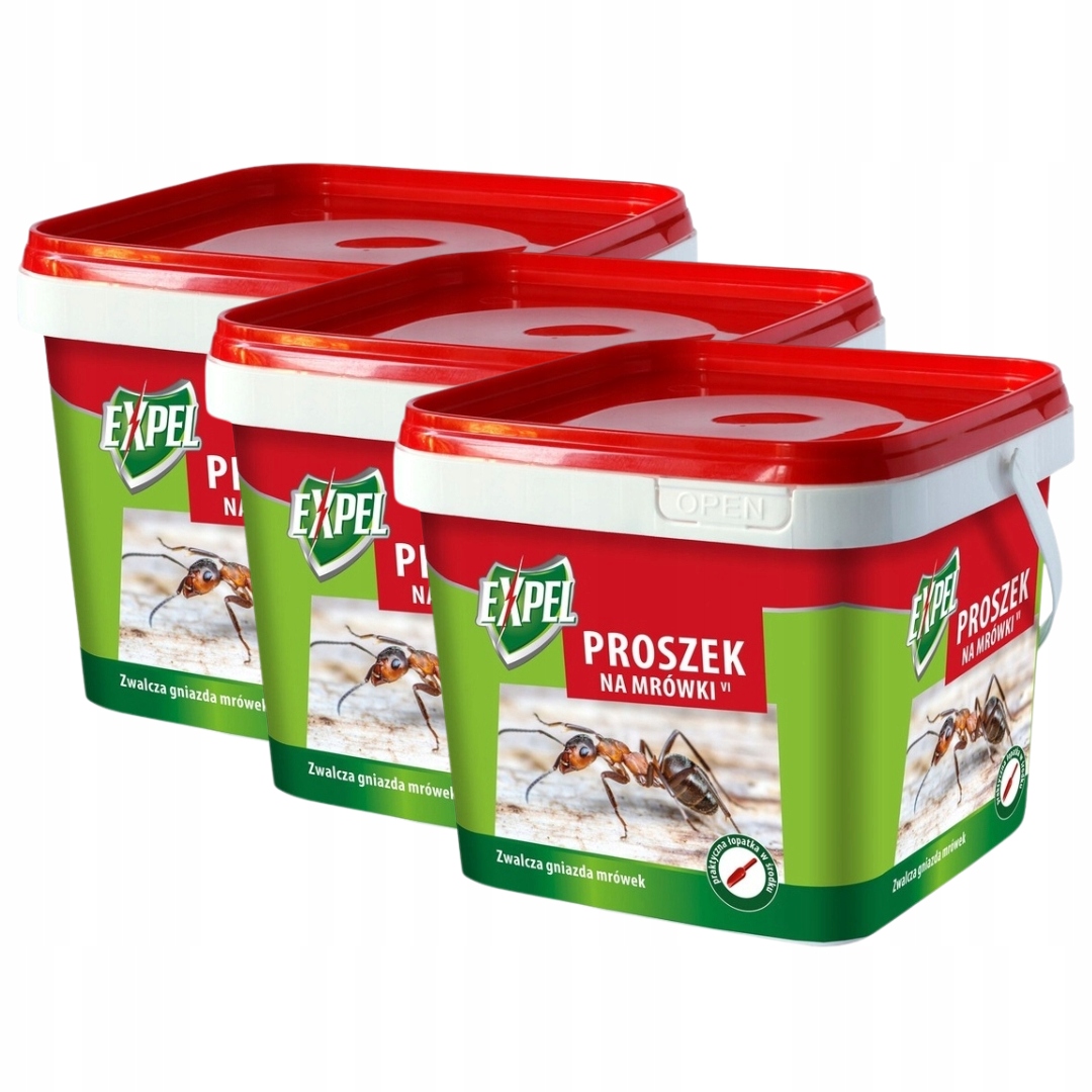 Zestaw x3 Expel Proszek Na Mrówki 700 g Silna Trutka Skuteczny Środek