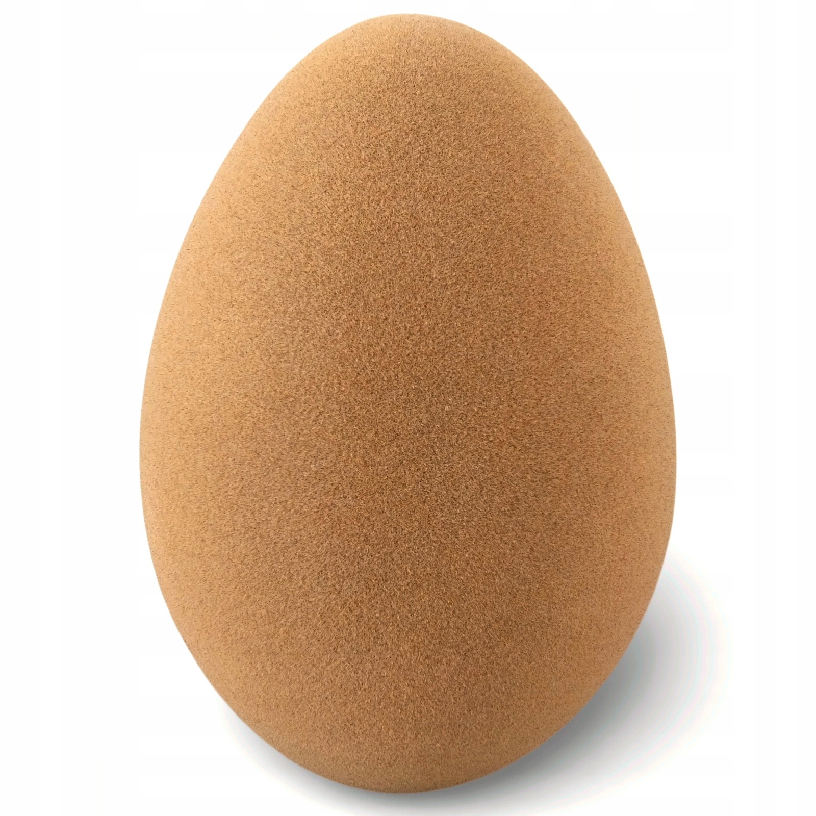 Vajíčko Hnědé Flokované Velké Vajíčko 40 cm Dekorativní Figurka