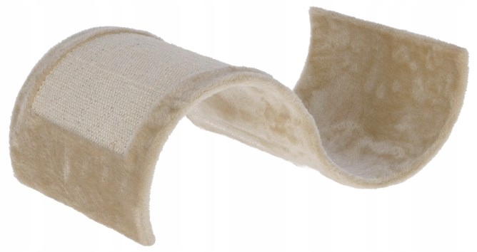 Drapak pro kočky koťata Wave béžová ohnutá vlna