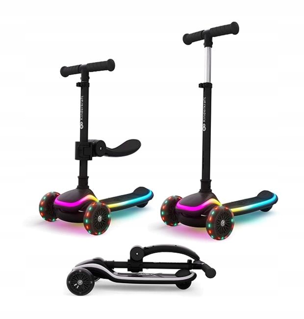 Kinderkraft Hulajnoga Dla Dzieci 2W1 Raket Up 2 Led Składana Dla 2 Latka+