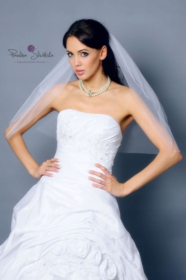 WELON ŚLUBNY MGIEŁKA 60CM, PRODUKT POLSKI - JAKOŚĆ Długość całkowita 0 cm