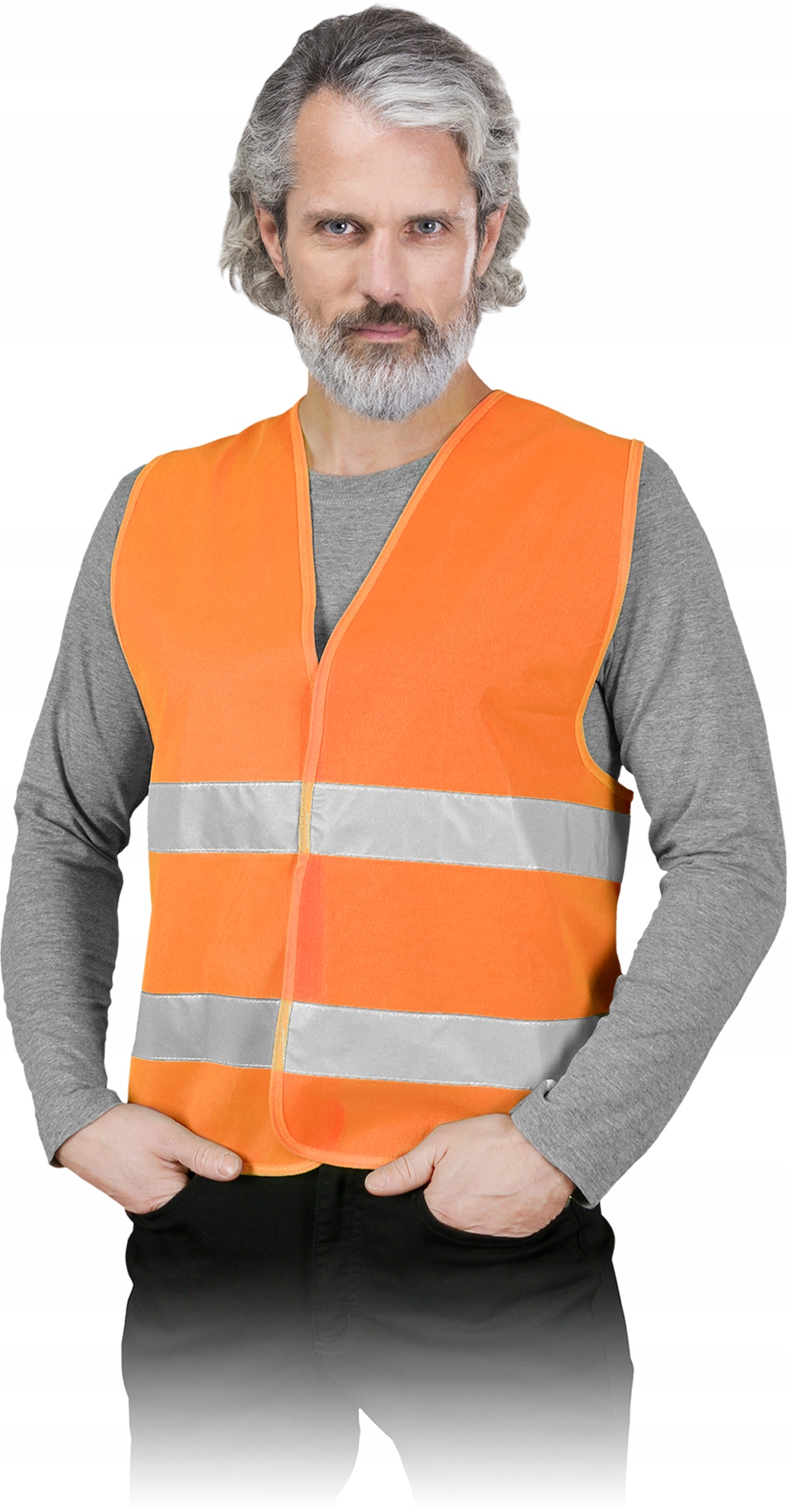 

Kamizelka Ostrzegawcza Pomarańczowa Odblaskowa XL