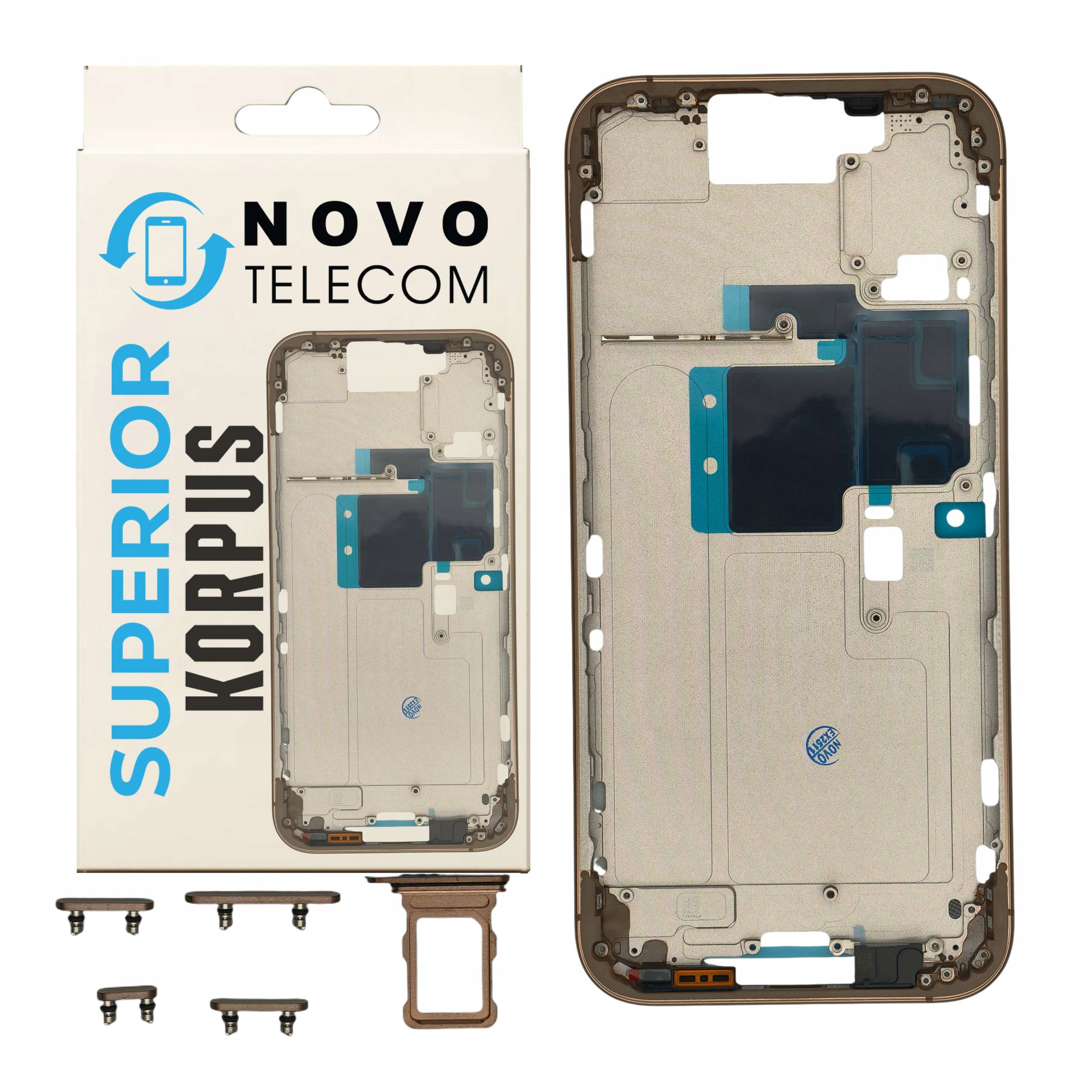 Korpus Obudowa Ramka Telefonu do iPhone 16 Pro Max Pustynna