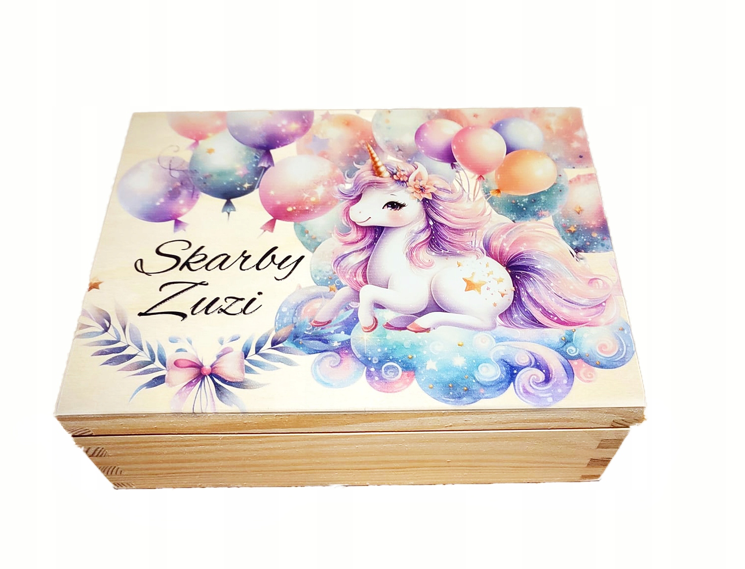 PUDEŁKO SKRZYNKA SKARBY DLA DZIECI GRAFIKA PERSONALIZOWANA