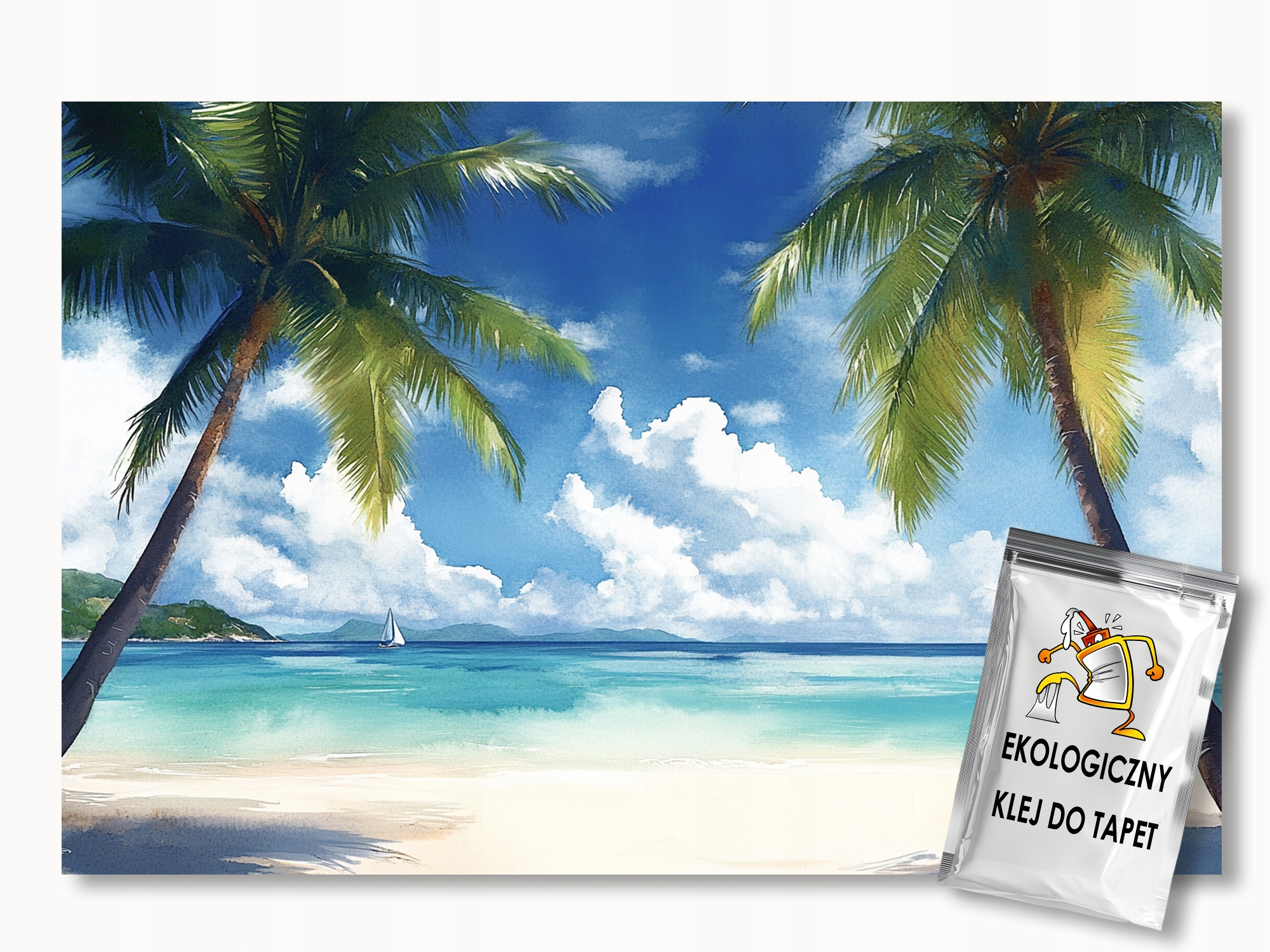 Fototapeta Exotická Flizelina Pláž Tropika Palmy Oceán 250x175 110g
