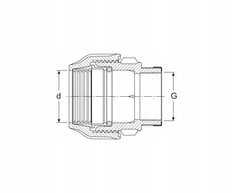 Złączka PE 25mm-GW1" gwint wewnętrzny Typ kształtka