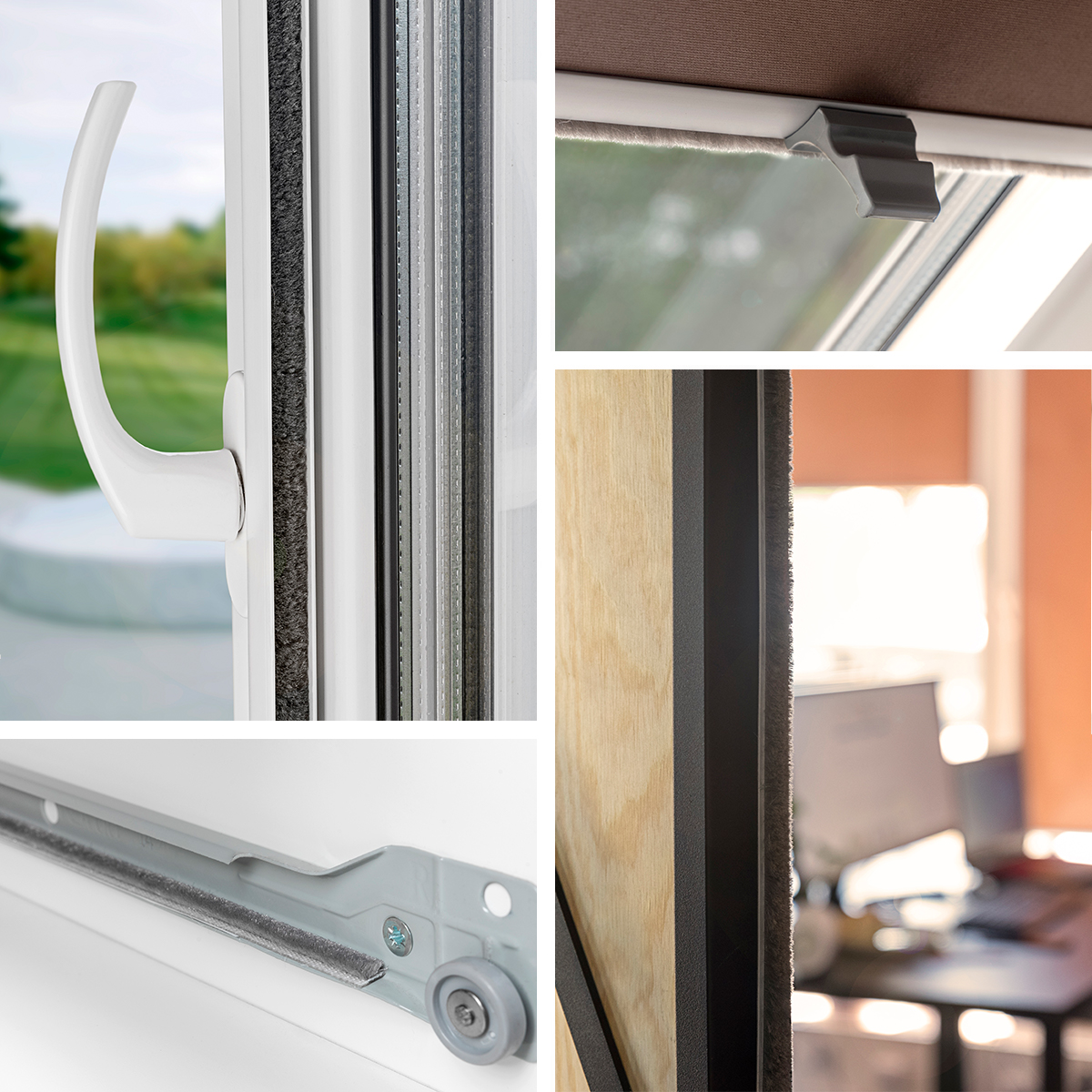 Uszczelka przciwkurzowa biała 4mm 25m szczotkowa Kod producenta SW10756.4