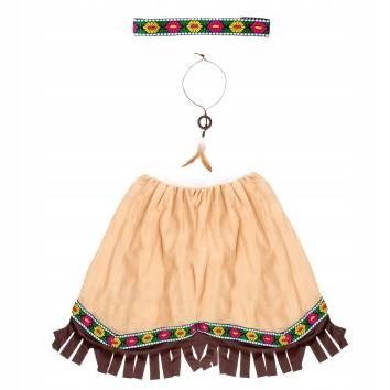 ZESTAW MAŁA INDIANKA APACZ SPÓDNICZKA INDIANKI