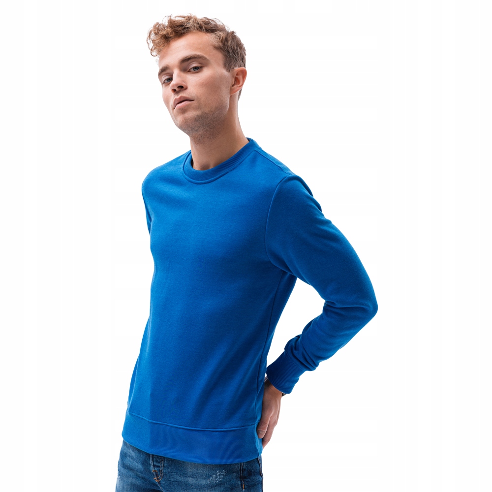 

Bluza męska bez kaptura Basic B978 niebieski S