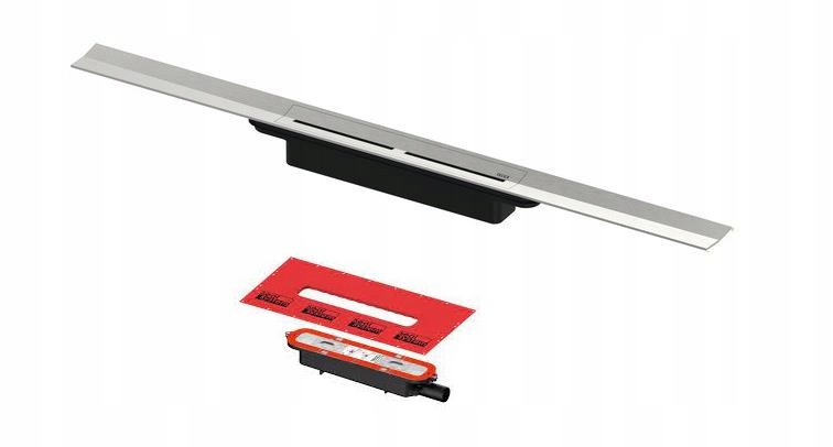 Tece Drainprofile Kompletny odpływ liniowy korpus ruszt 90 cm stal