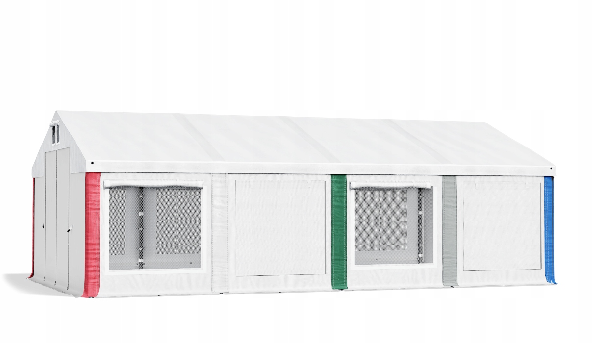 Namiot Pawilon Handlowy 6x16m Mocny DAS 560 W Długość 16 m