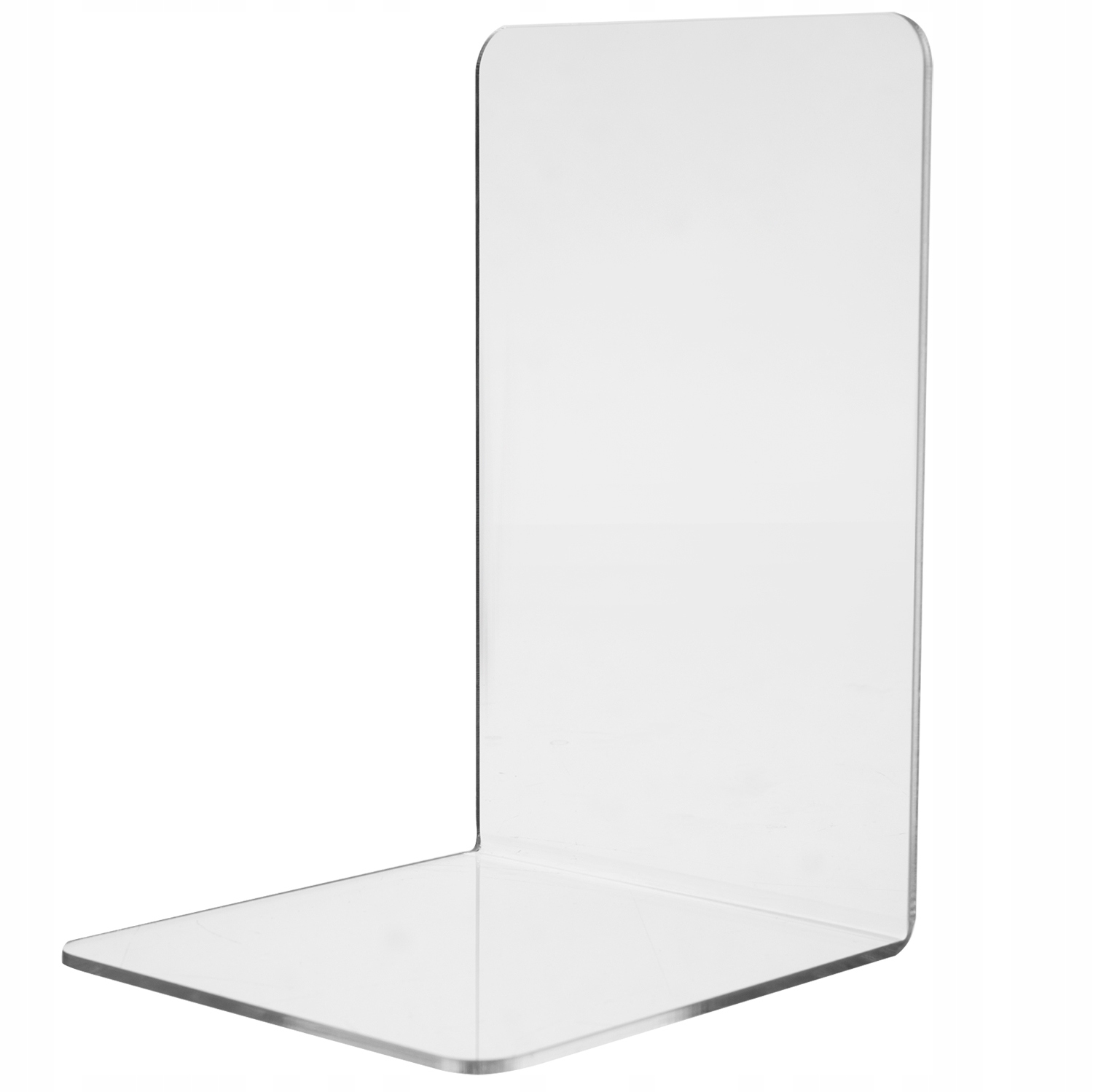 Podpórki do Książek Ksiązki Stojak Plexi Przezroczyste Zestaw 6 sztuk Materiał aluminium