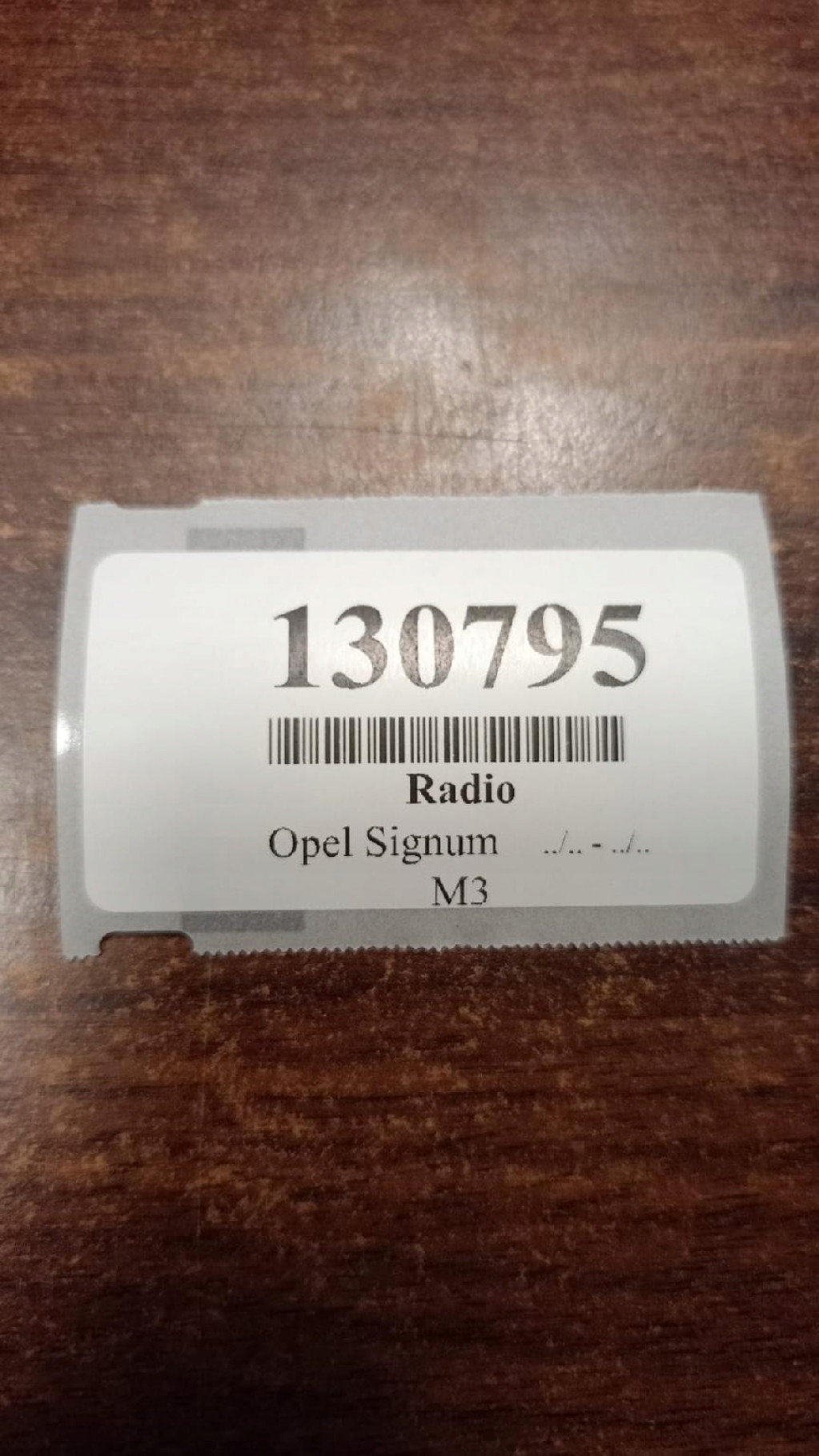OPEL SIGNUM RADIO 13163937