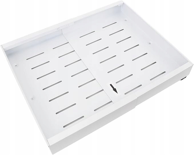 Výsuvná šuplík, rozšiřitelný organizér do skříně 30-54 cm x 52 cm, bílá barva