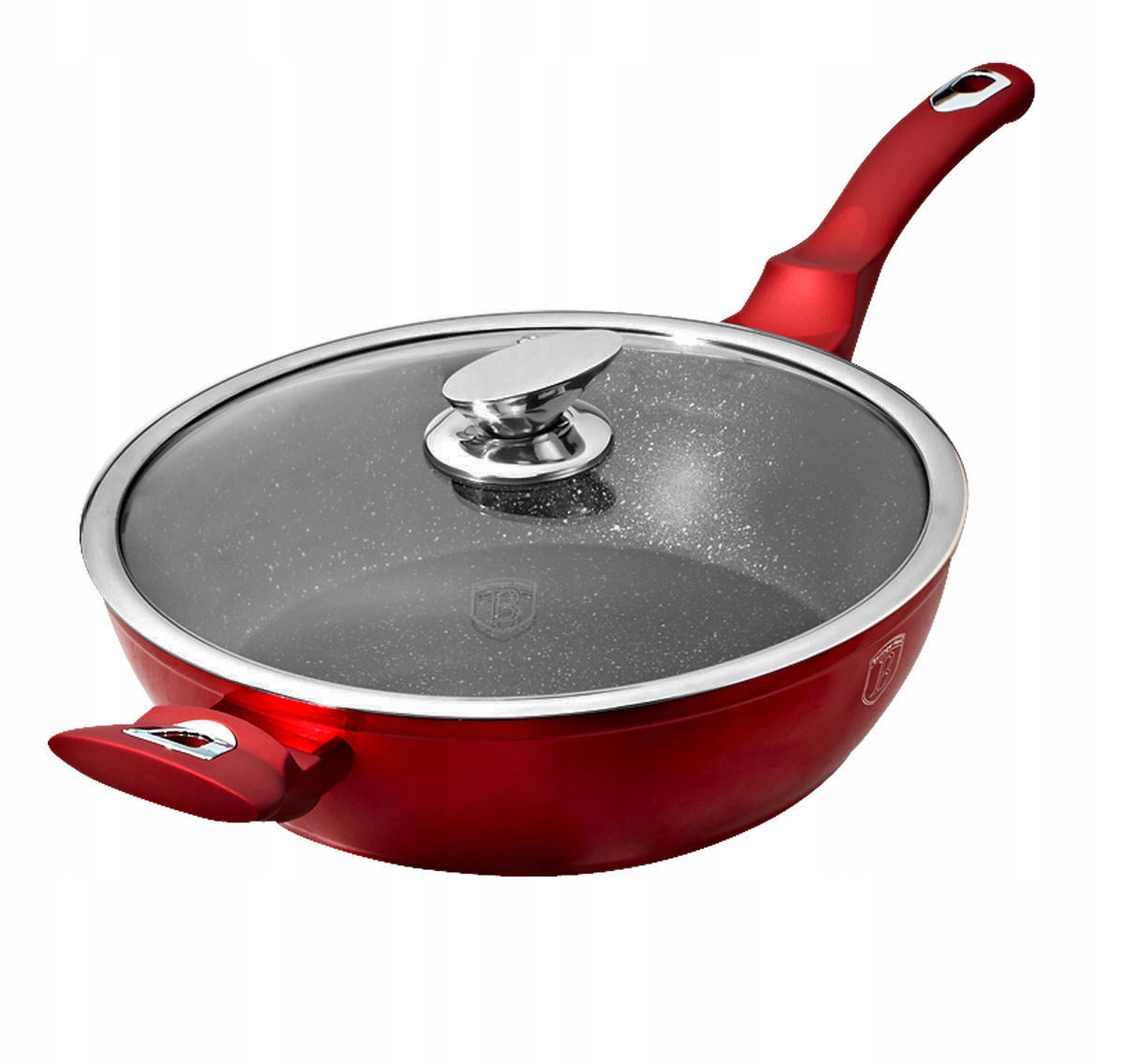 BH-1260N Granitová pánev s poklicí 28 cm Berlinger Haus Burgundy Line