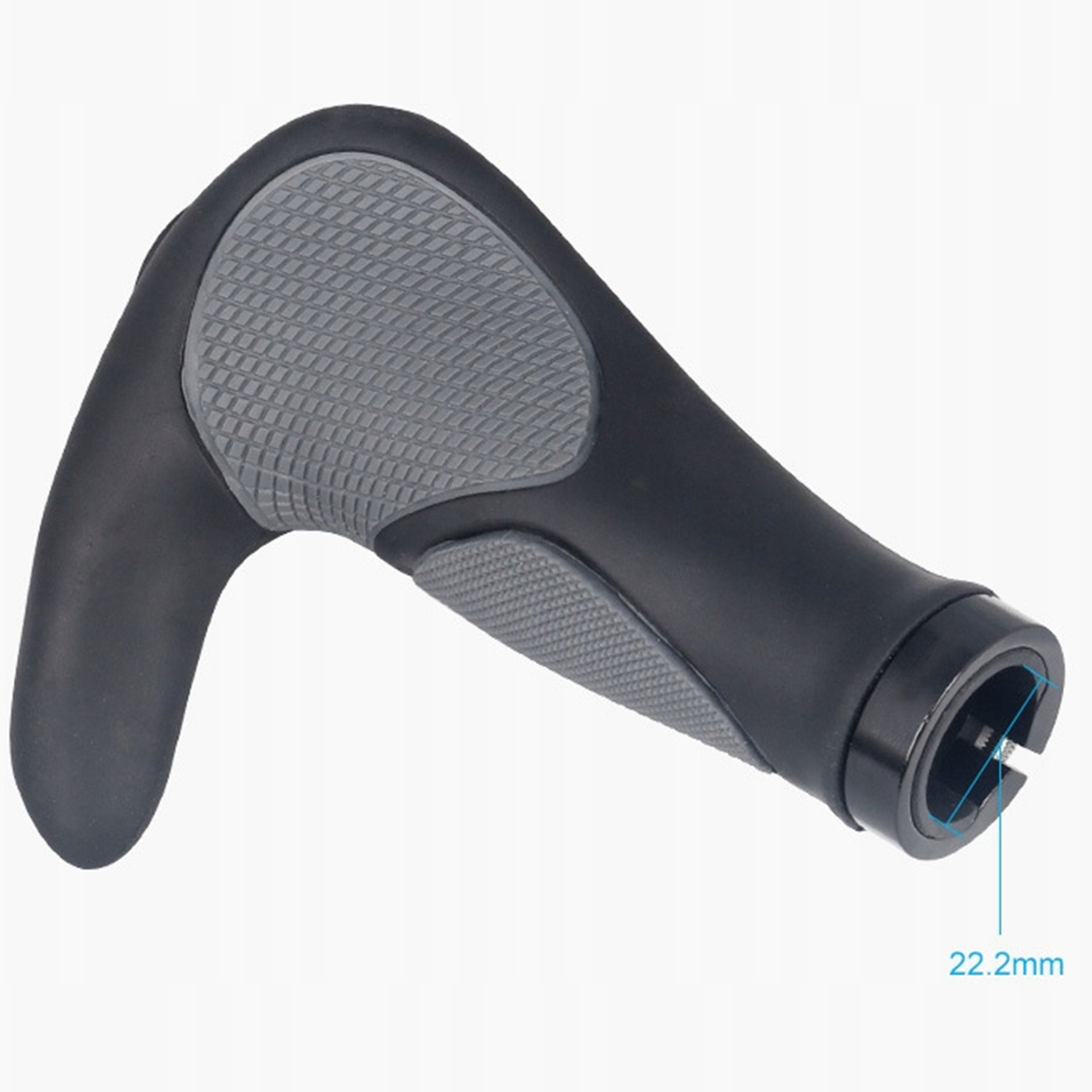 CHWYTY ROWEROWE ERGONOMICZNE GRIPY ROGI CZARNE Model ERGO