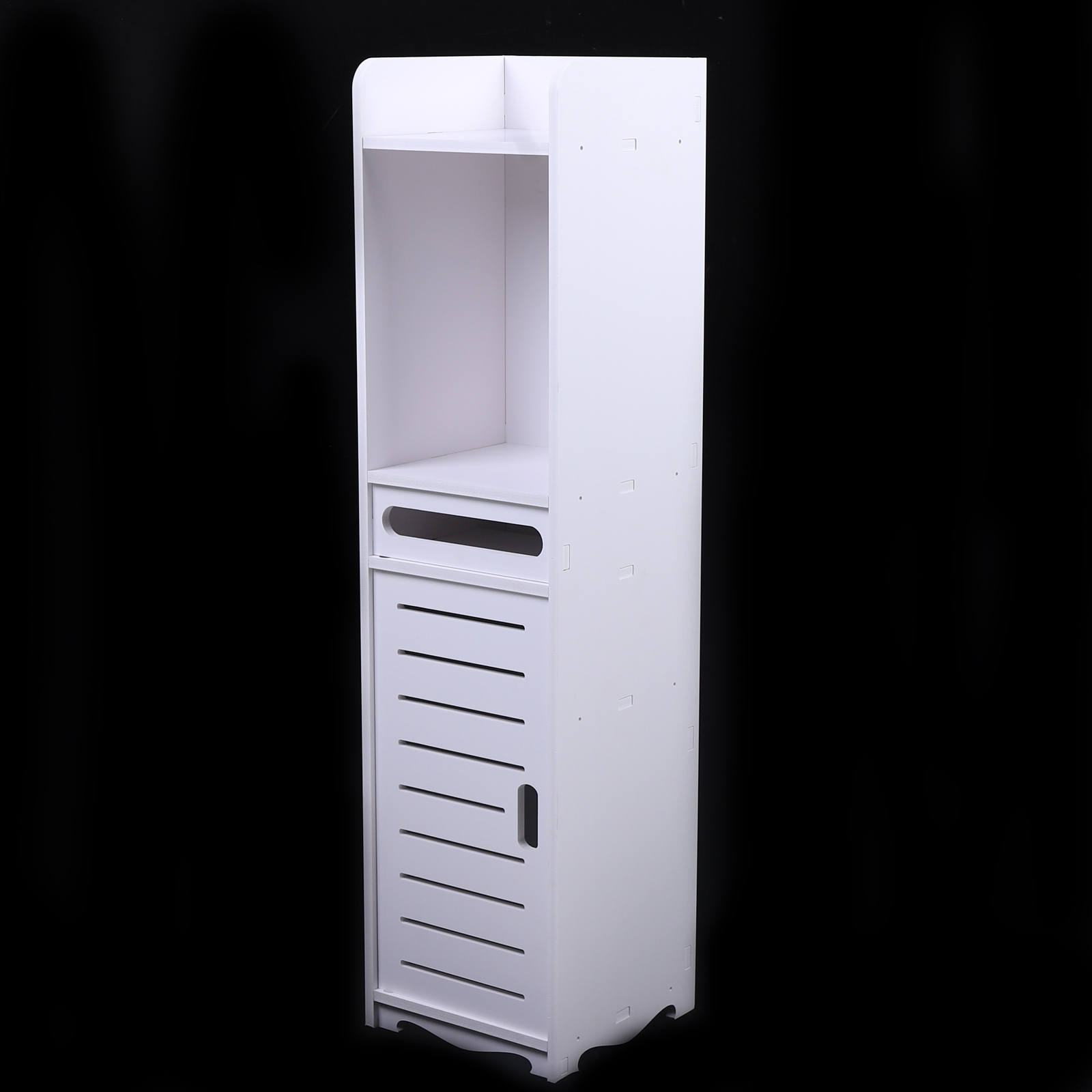 SZAFKA ŁAZIENKOWA AŻUROWA 80cm BIAŁA SŁUPEK REGAŁ Głębokość mebla 20 cm